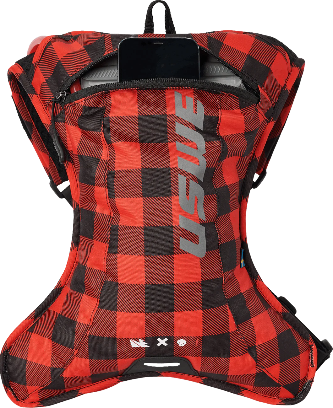 USWE Outlander Hydration Pack - 2L - Flannel Red/Black 202076048 - Image 3