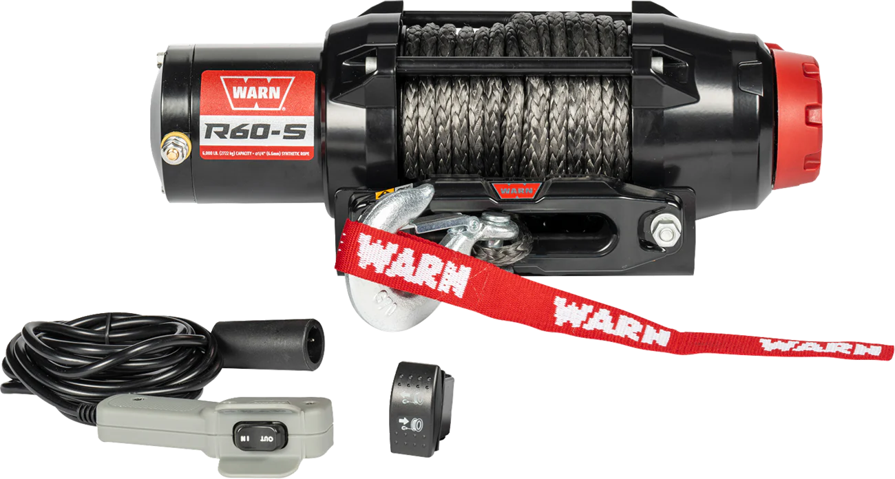WARN R60-S Winch - Synthetic Rope - 50' 110060