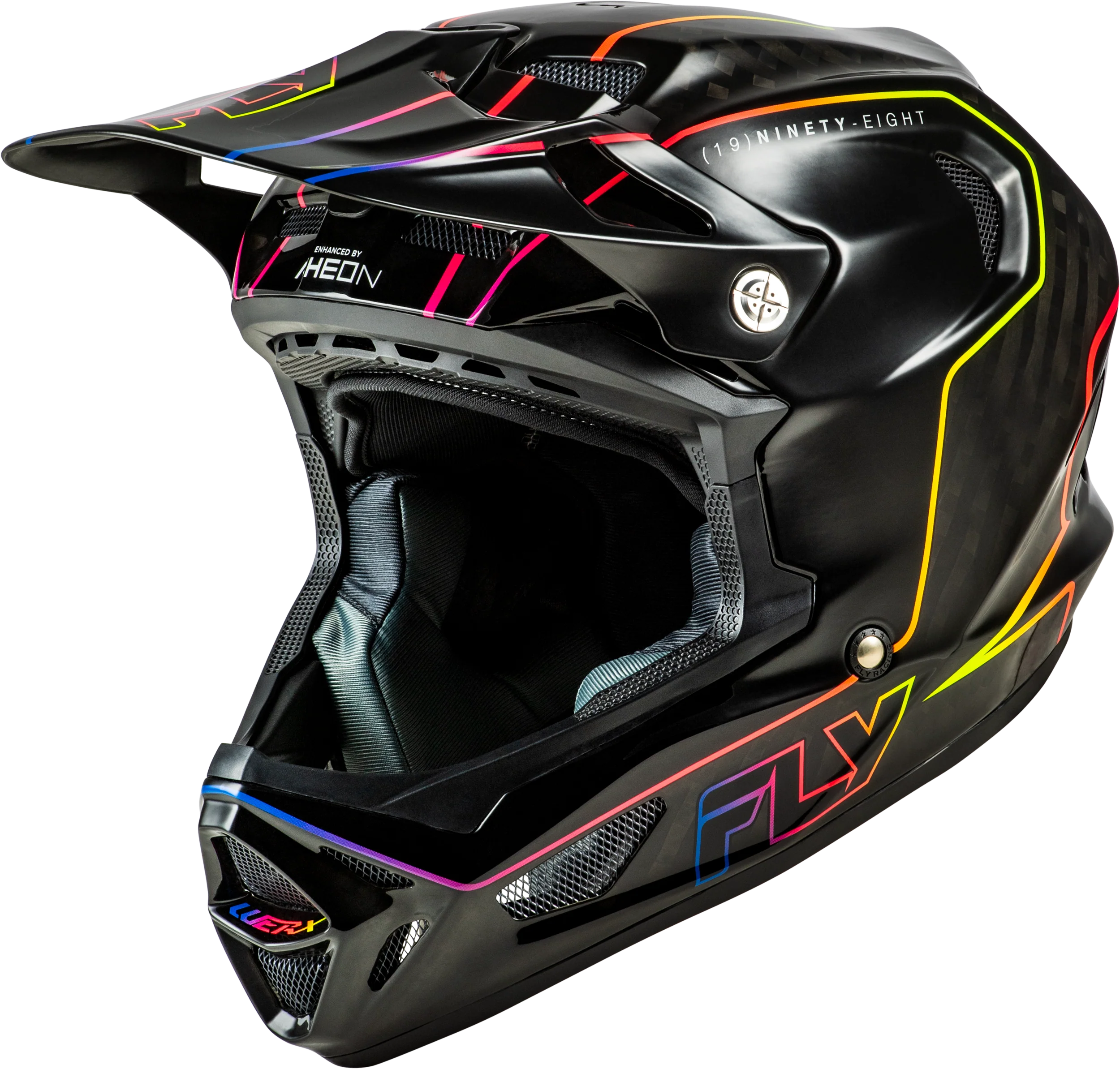 Werx R Flow Carbon Helmet Black Carbon/Black/Multi Sm