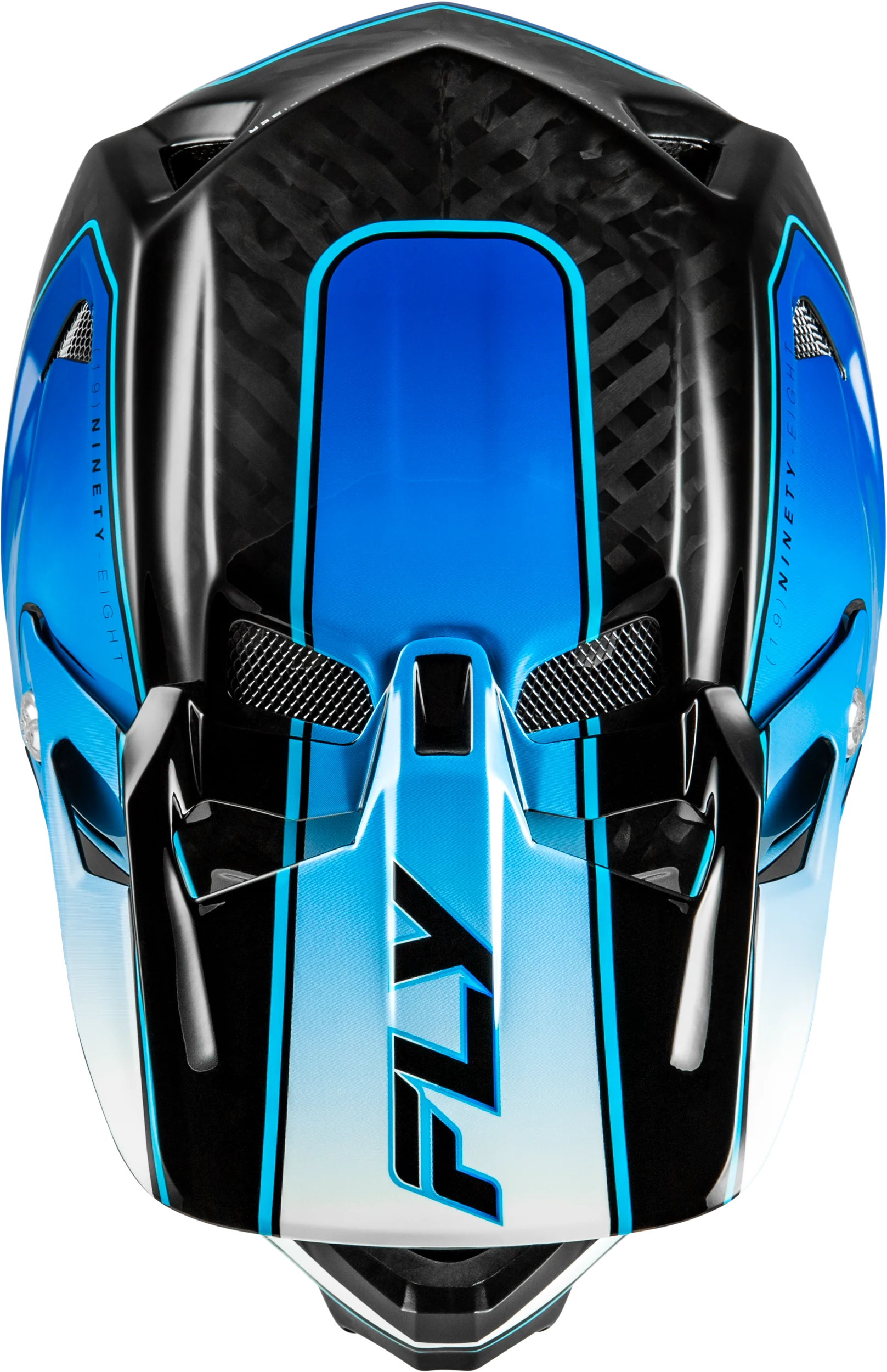 Werx R Flow Carbon Helmet Black Carbon/Blue/White Xl - Image 3