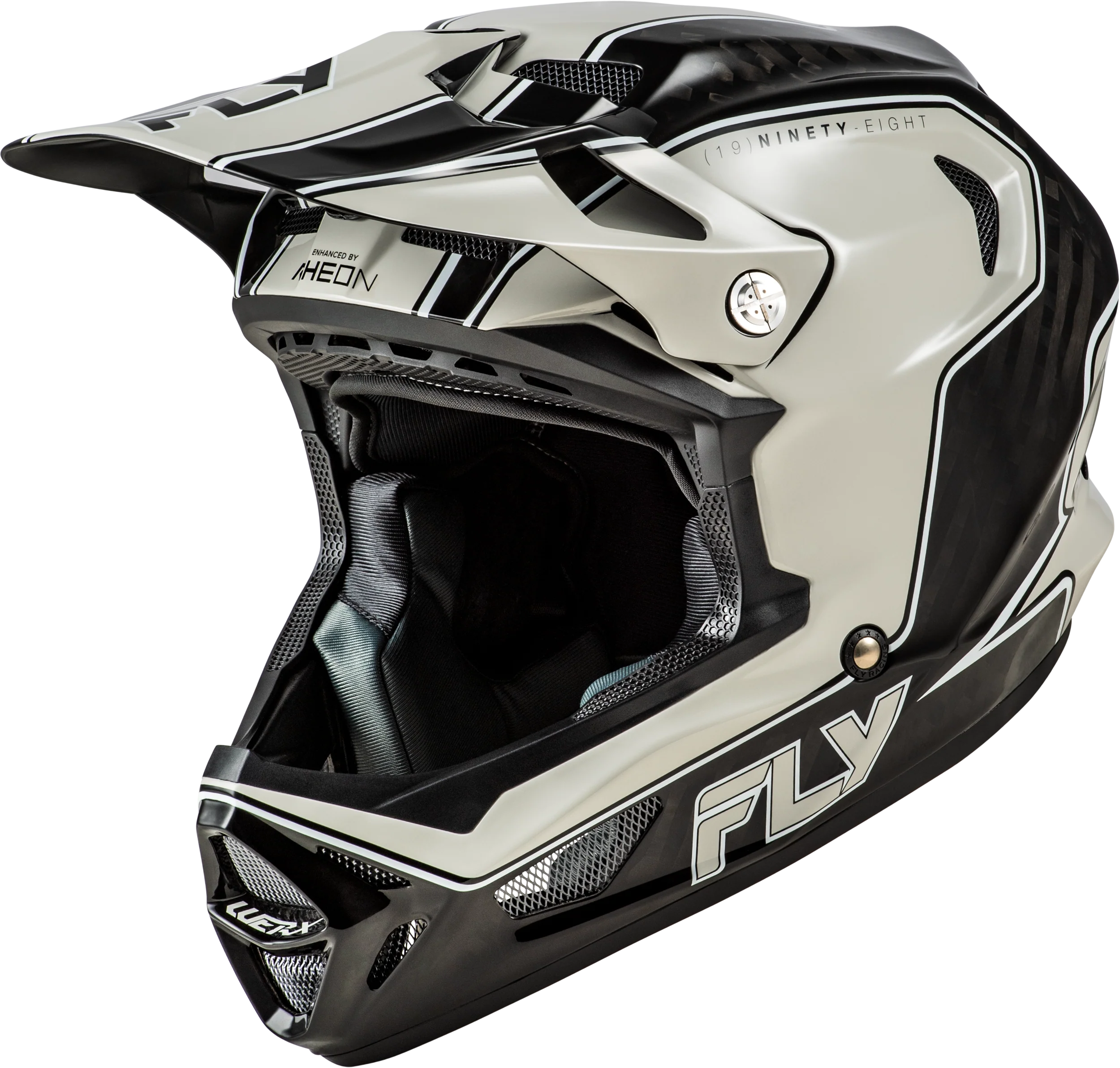 Werx R Flow Carbon Helmet Black Carbon/Grey Md
