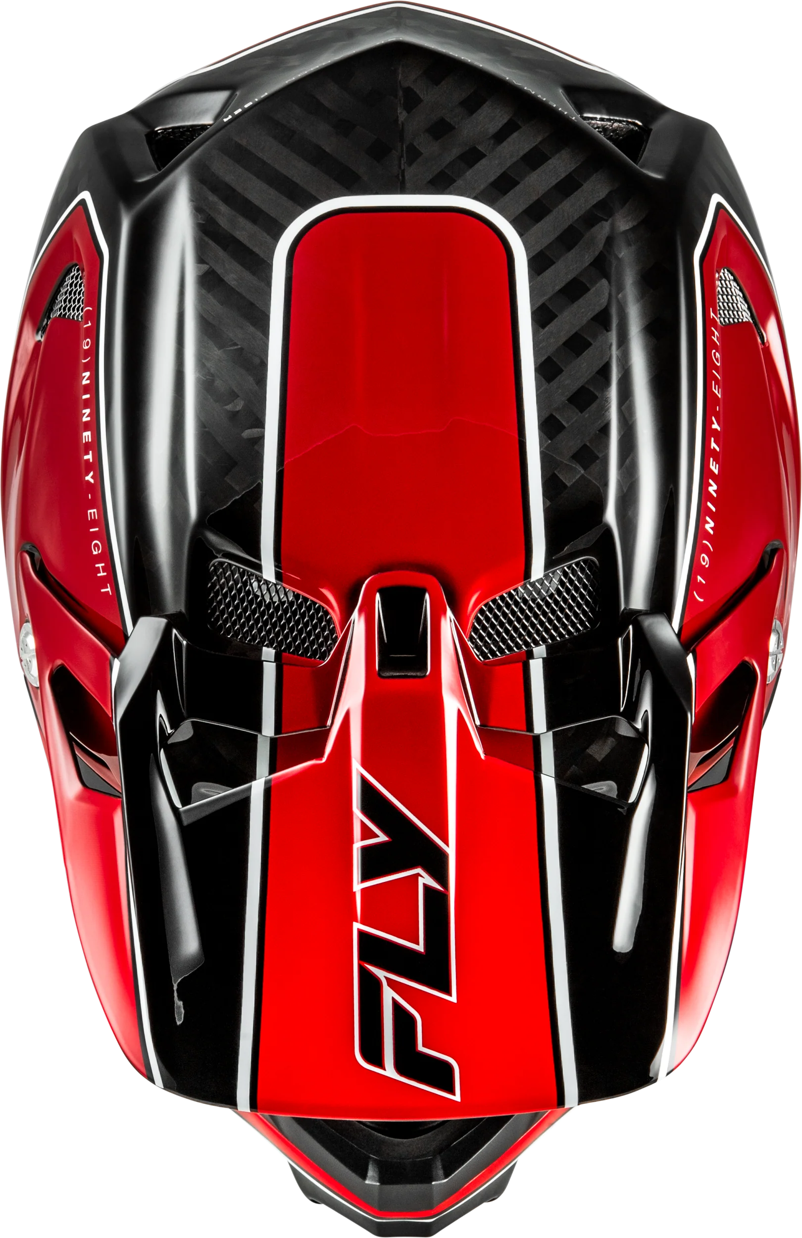 Werx R Flow Carbon Helmet Black Carbon/Red Lg - Image 3