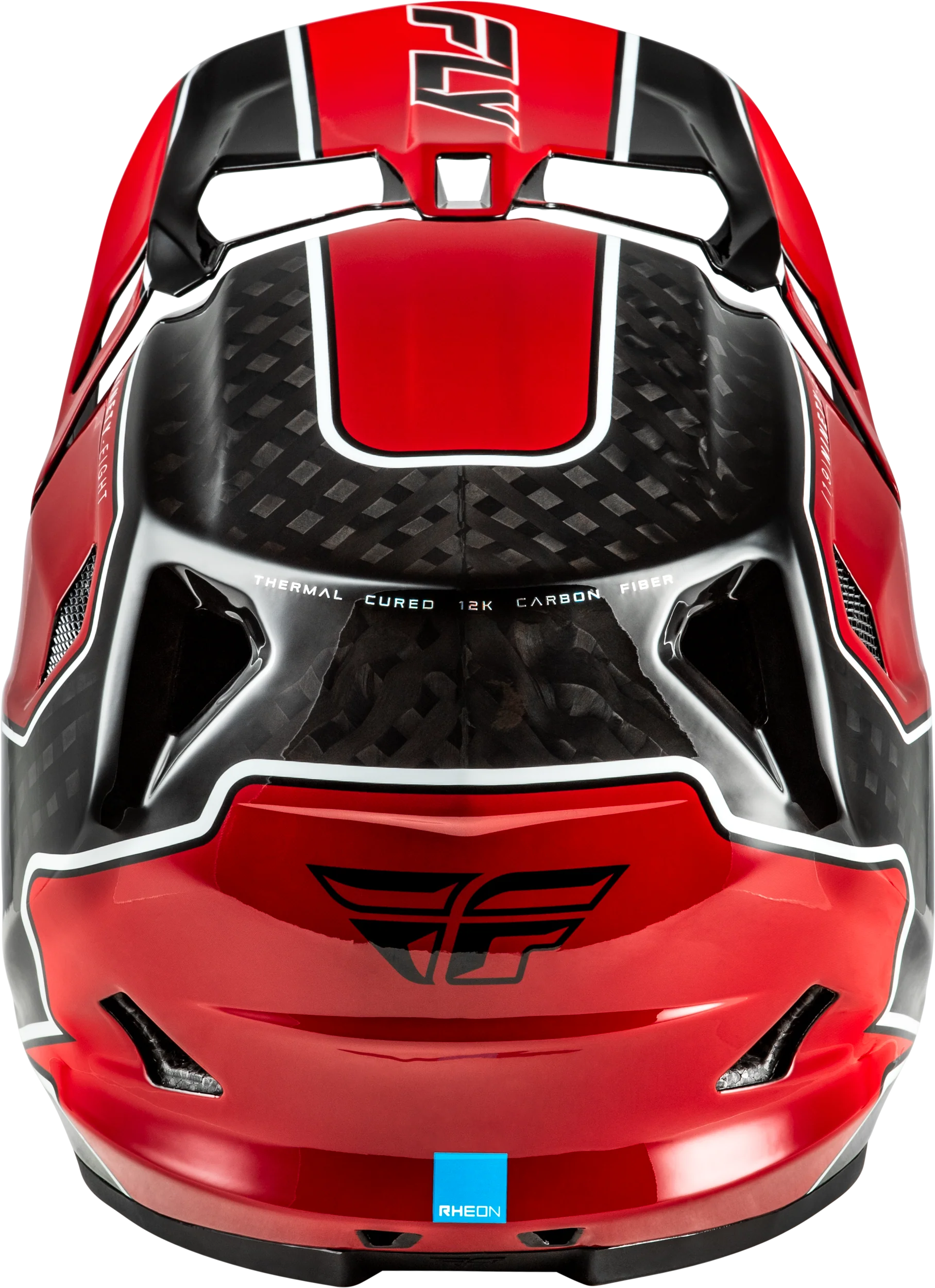 Werx R Flow Carbon Helmet Black Carbon/Red Md - Image 2