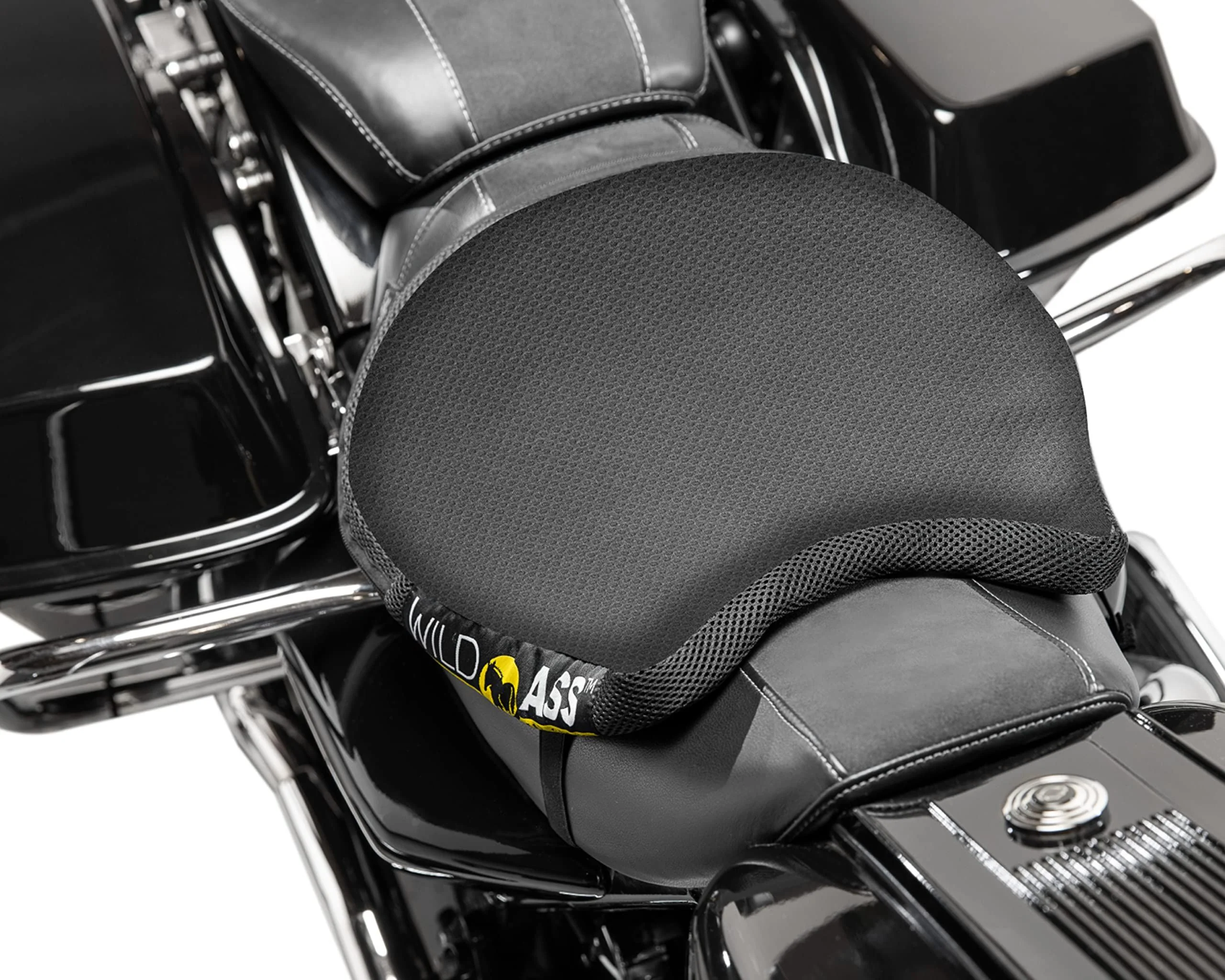 Wild Ass Smart Air Gel Motorcycle Seat Cushion, Black - Image 3