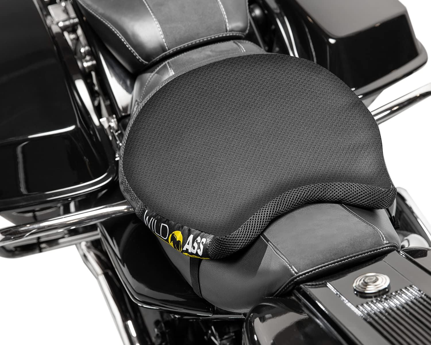 Wild Ass Smart Lite Motorcycle Seat Cushion, Black - Image 3