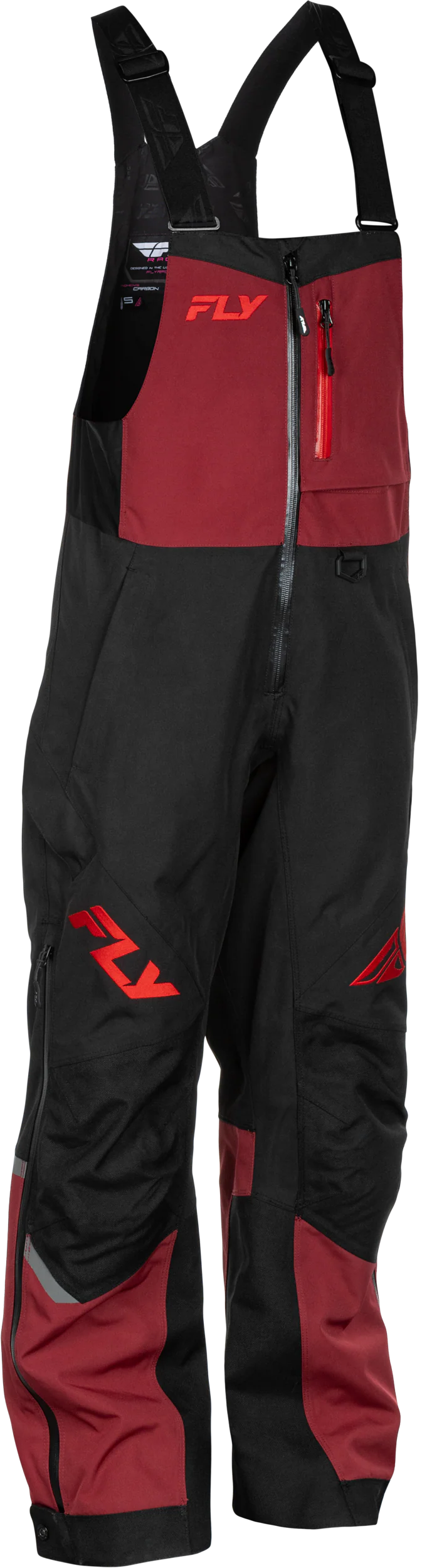 Women's Carbon Bibs Merlot/Red Sm