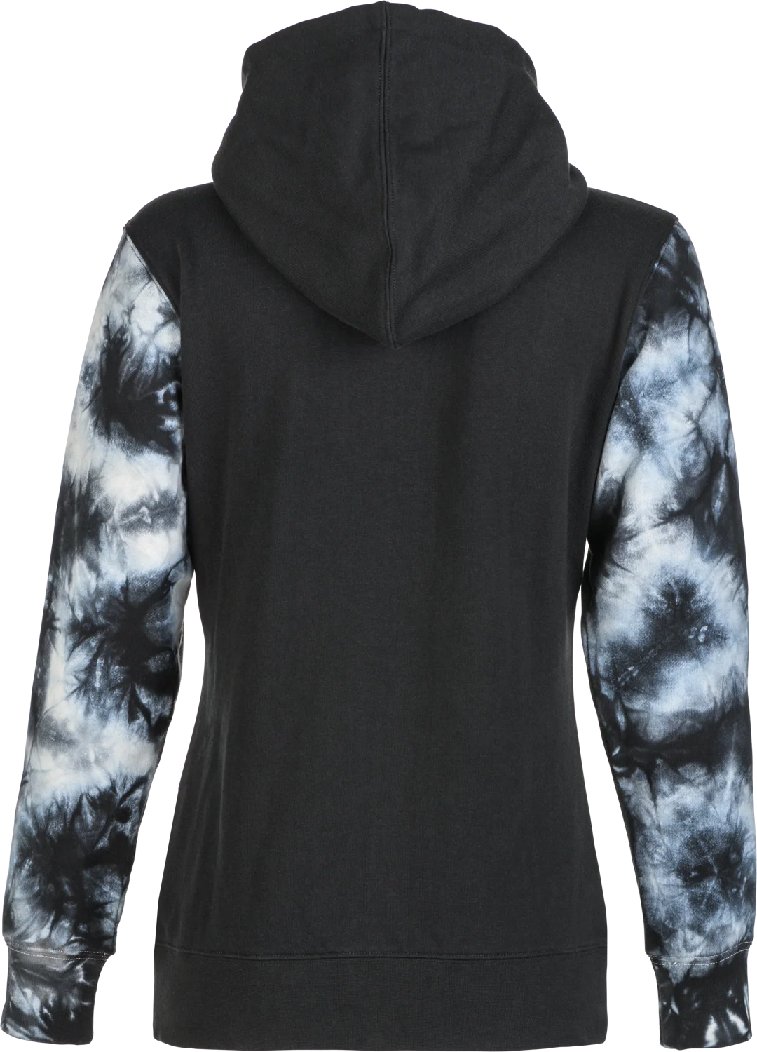Women's Fly Tie Dye Zip Up Hoodie Black/Grey Xl - Image 2