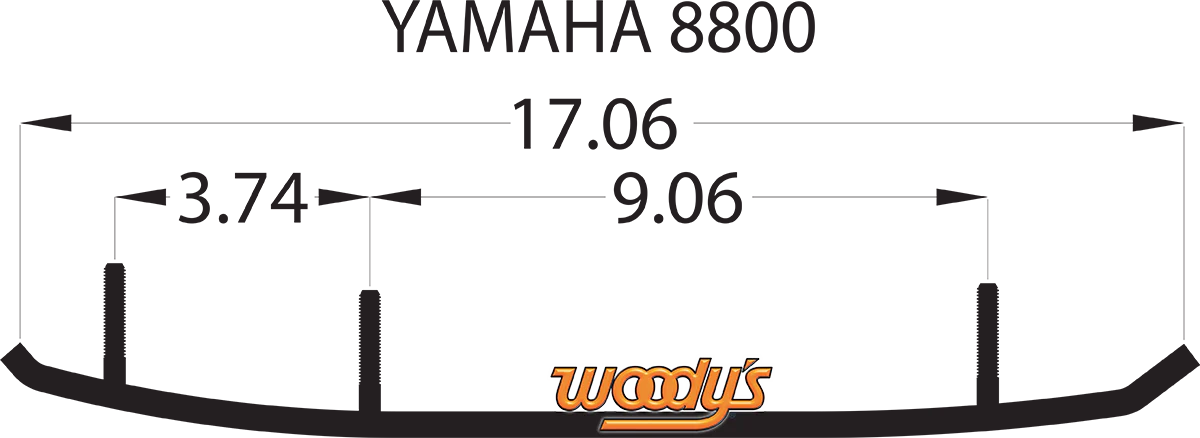 WOODY'S Wear Bar - Trail Blazer IV* Flat-Top? - 6" - 60? TYV4-8800