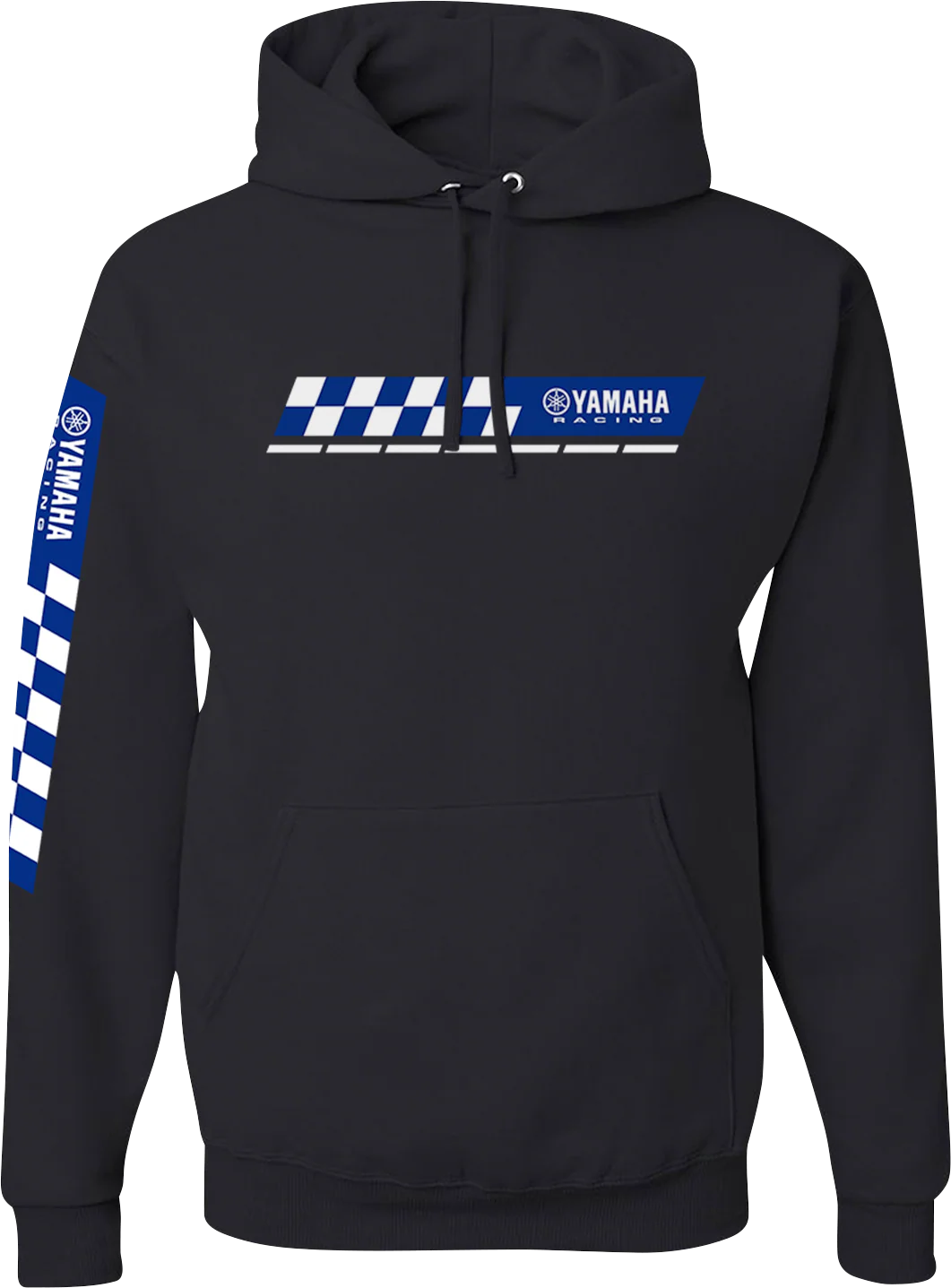 YAMAHA APPAREL Yamaha Racing Check Hoodie - Black - XL NP21S-M3110-XL