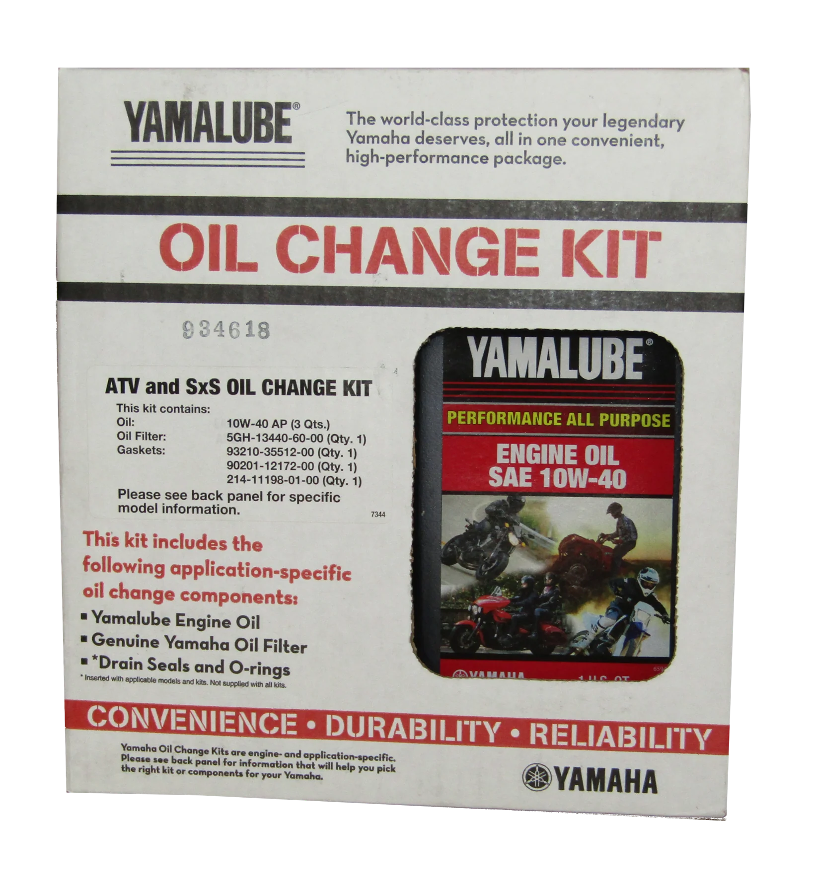 Yamalube - Atv Sxs Oil Change Kit 1 Kt (10W40 Ap Qty3)