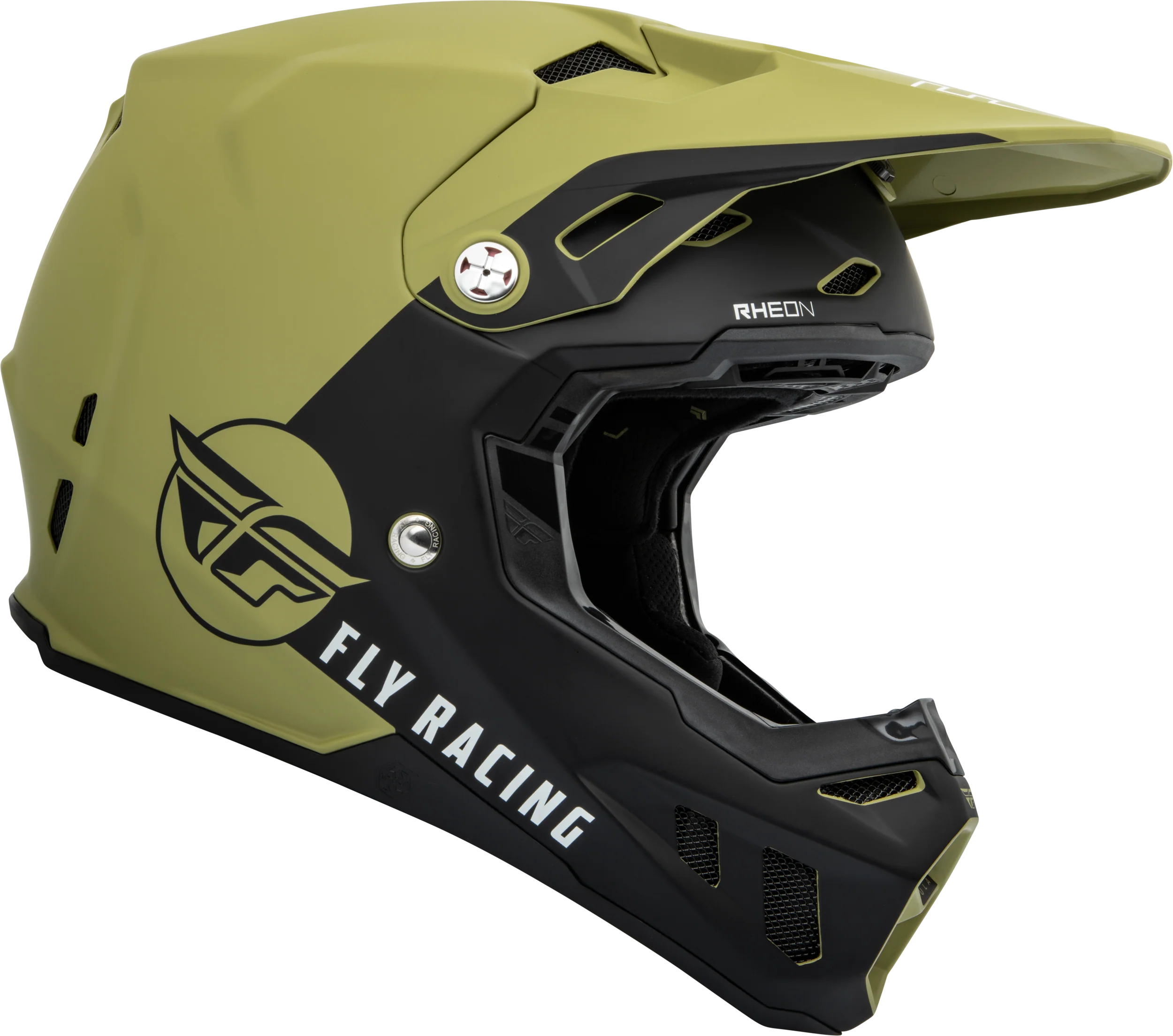 Youth Formula Cc Centrum Helmet Matte Olive Grn/Blk YL - Image 4