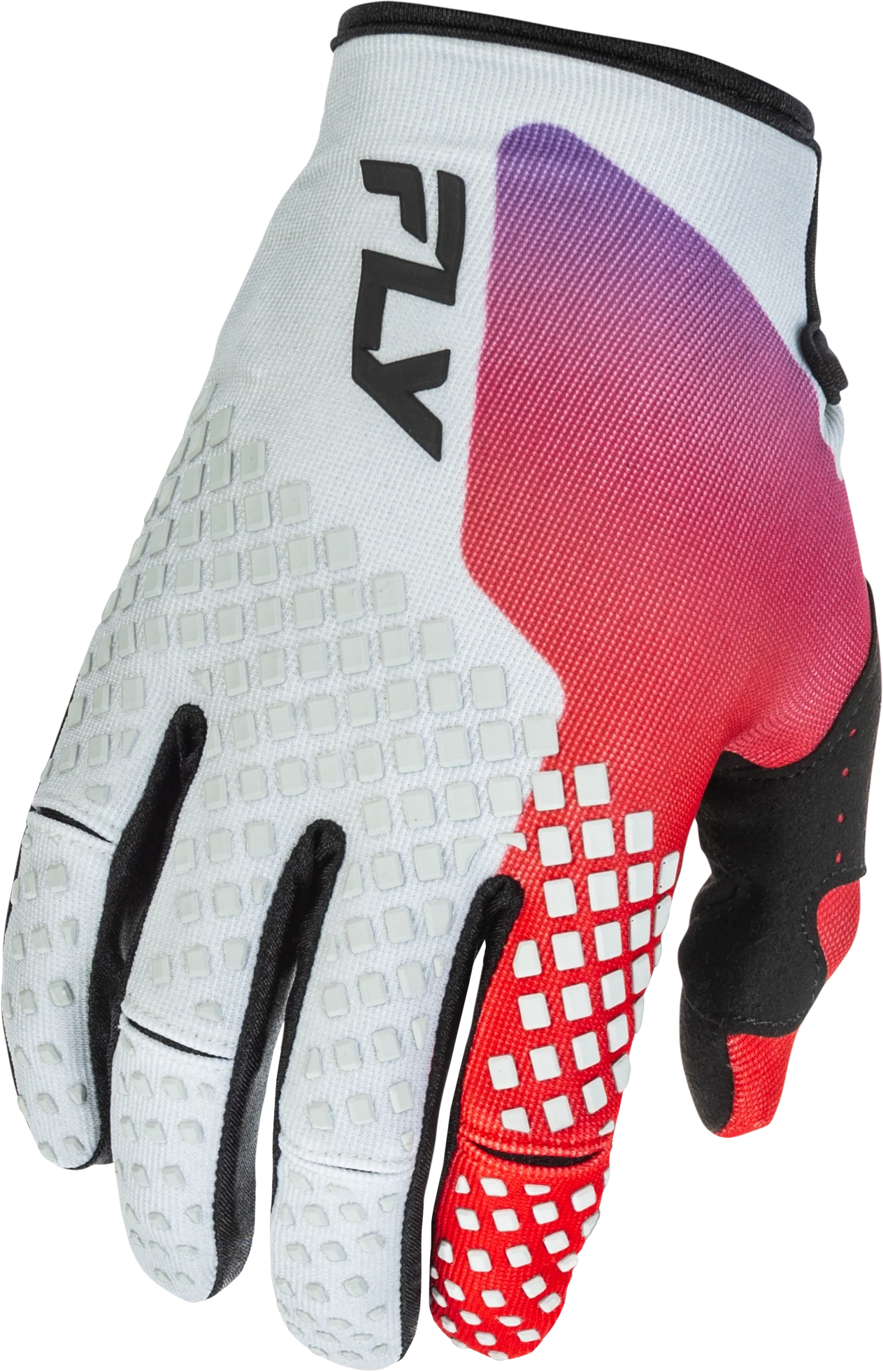 Youth Kinetic Gloves Grey/Red/Purple/Black Ym