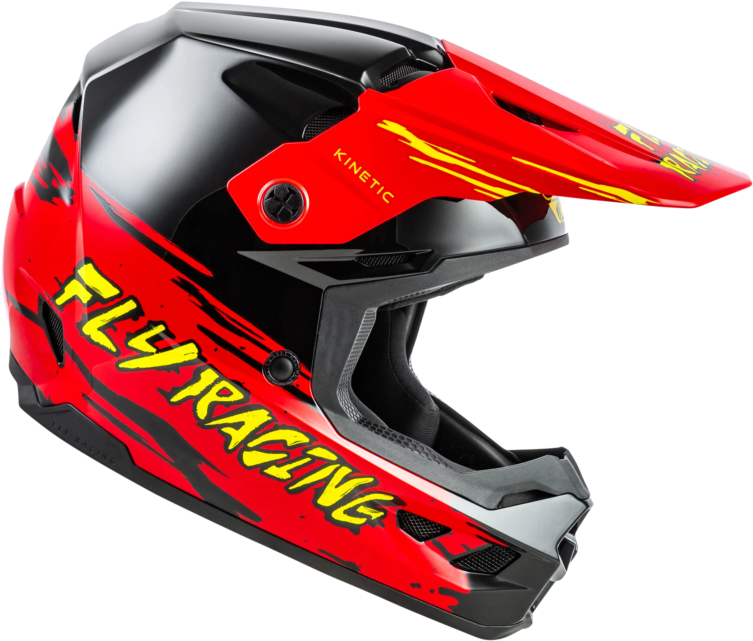 Youth Kinetic Surge Helmet Black/Red/Yellow Ys - Image 4
