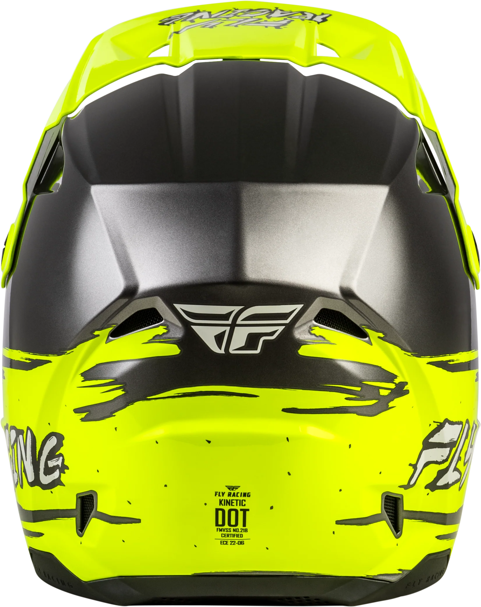 Youth Kinetic Surge Helmet Grey/Hi Vis Ym - Image 2