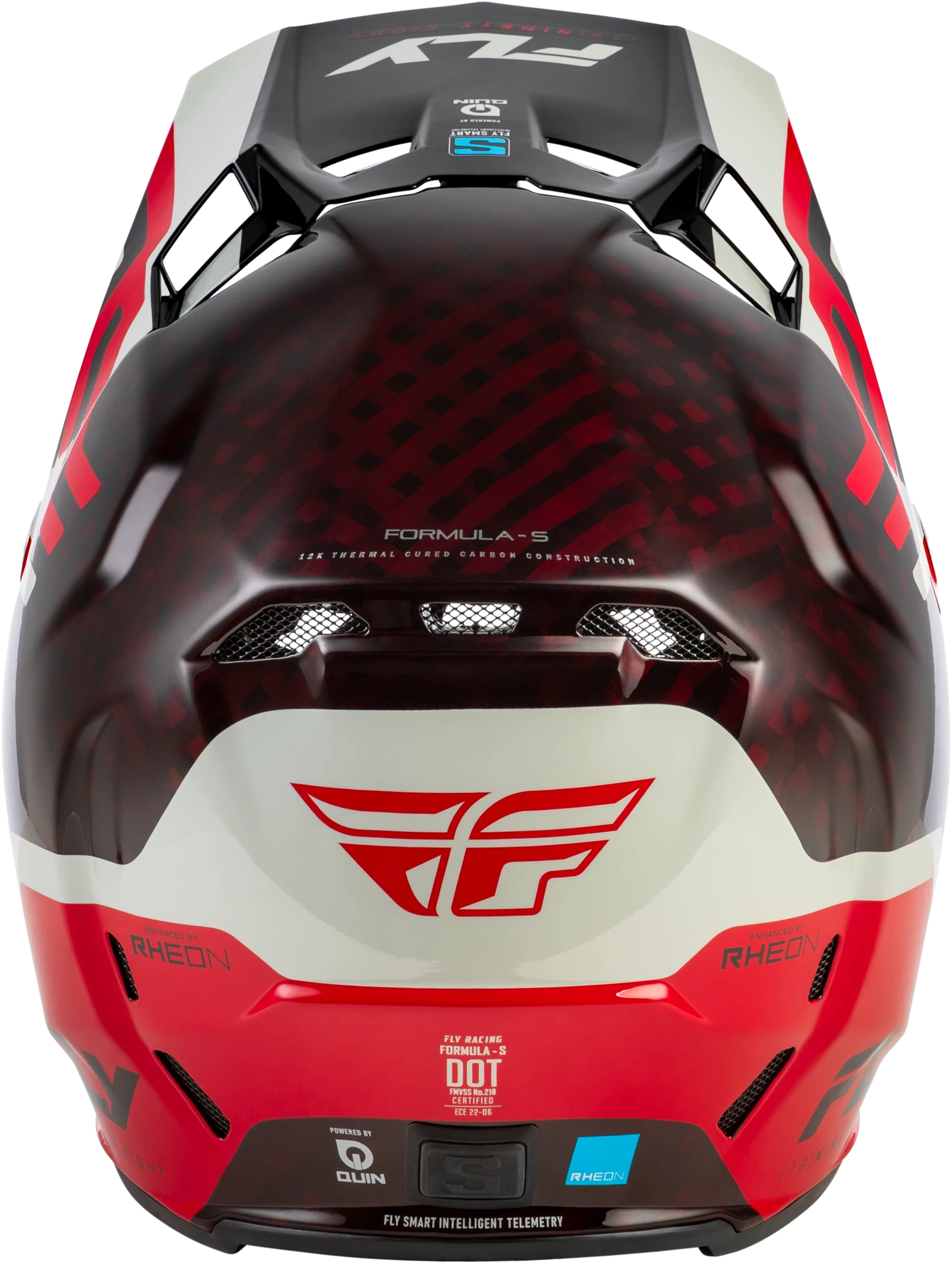 Yth Formula S Carbon Byte Hlmt Red Carbon/Red/Grey Yl - Image 2