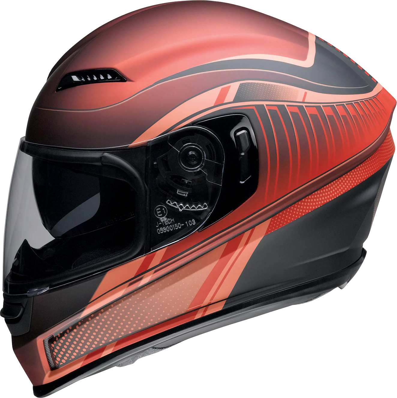 Z1R Jackal Helmet - Dark Matter - Red - XS 0101-14848