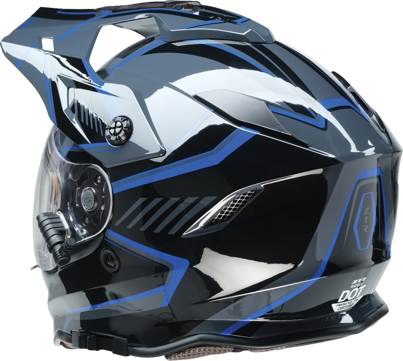 Z1R Range Snow Helmet - Rotor - Black/Blue - Large 0101-17256 - Image 2