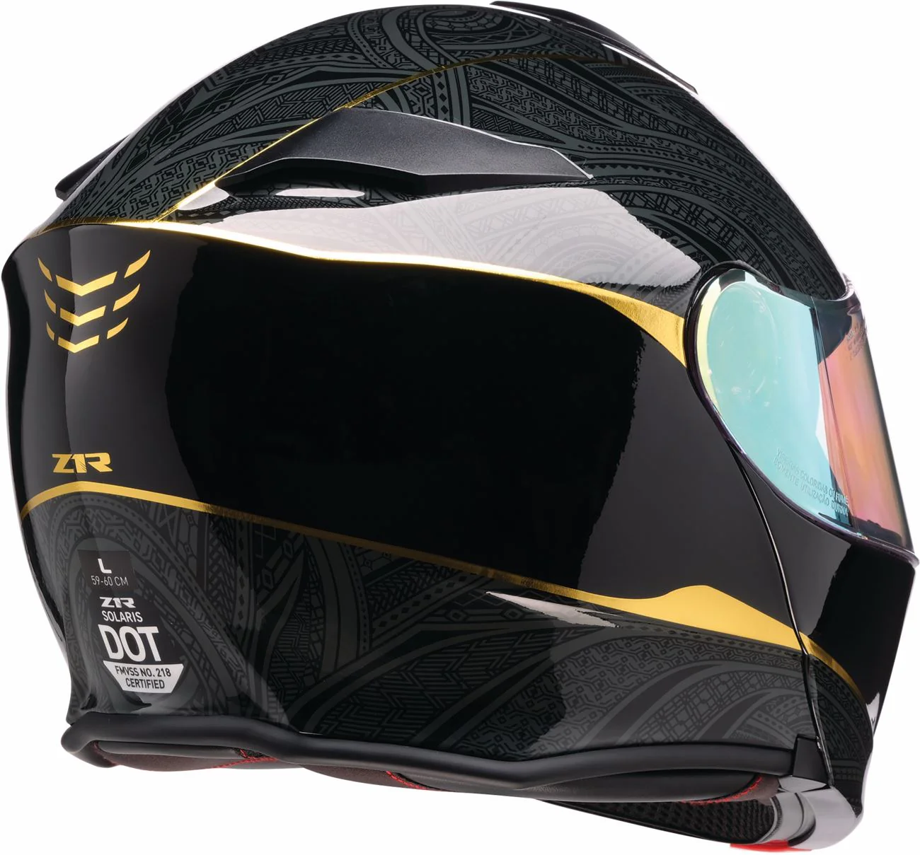 Z1R Solaris 2.0 Helmet - Notorious - Black - Image 5