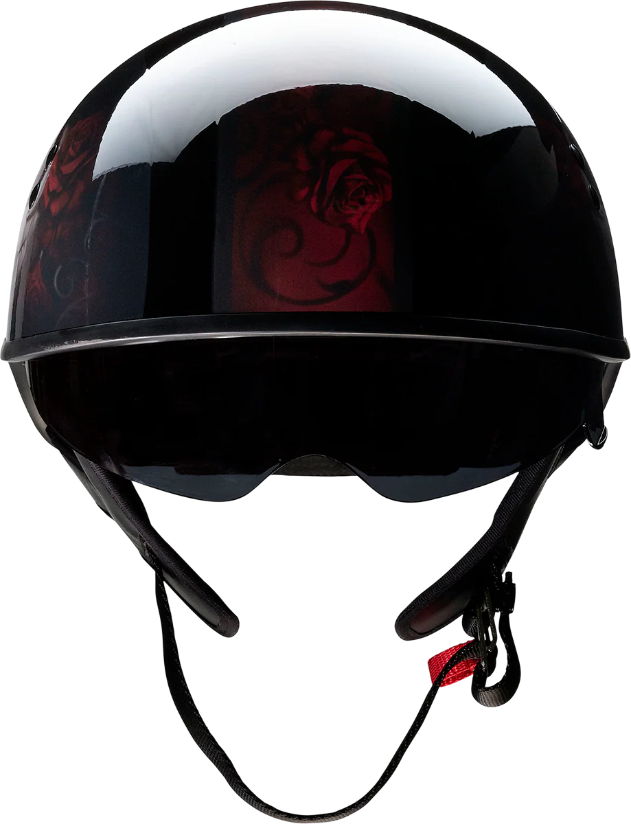 Z1R Vagrant Helmet - Red Catrina - Black/Red - Medium 0103-1315 - Image 3
