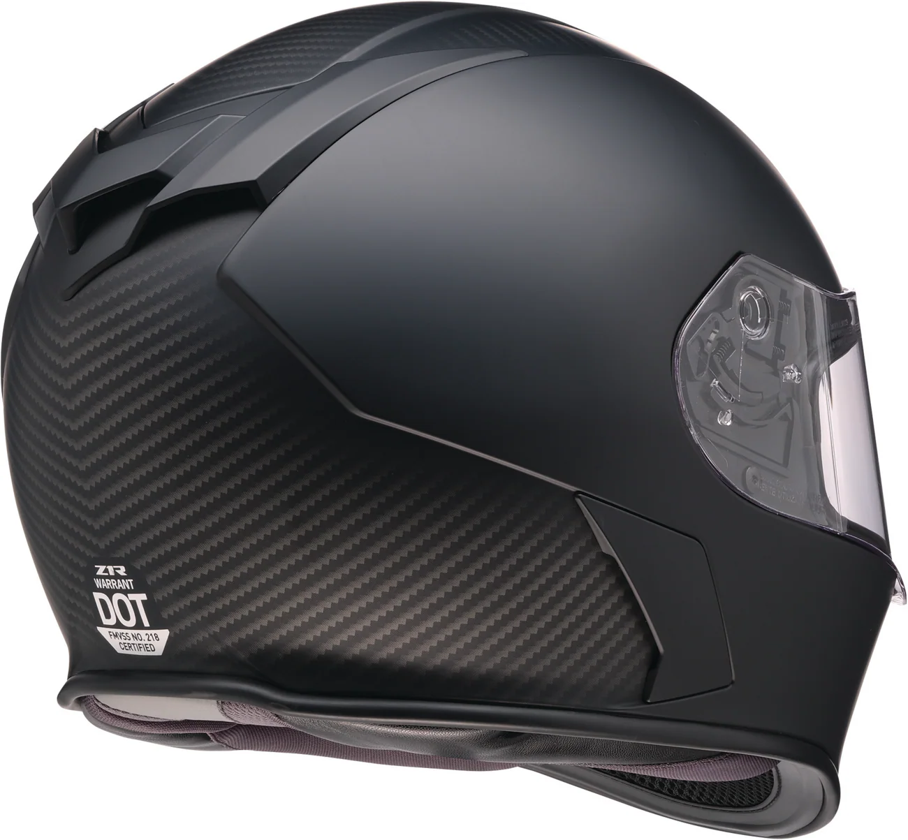 Z1R Warrant Helmet - Carbon - Black - Small 0101-17421 - Image 3