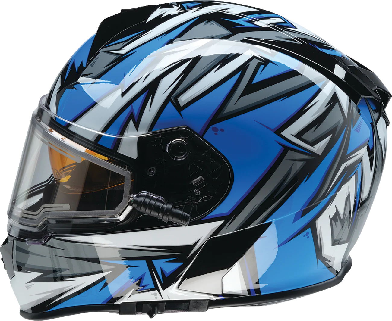 Z1R Warrant Snow Helmet - Neuron - Blue/White - Large 0101-17200 - Image 6