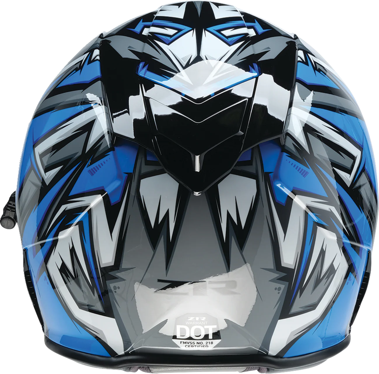 Z1R Warrant Snow Helmet - Neuron - Blue/White - Large 0101-17200 - Image 7