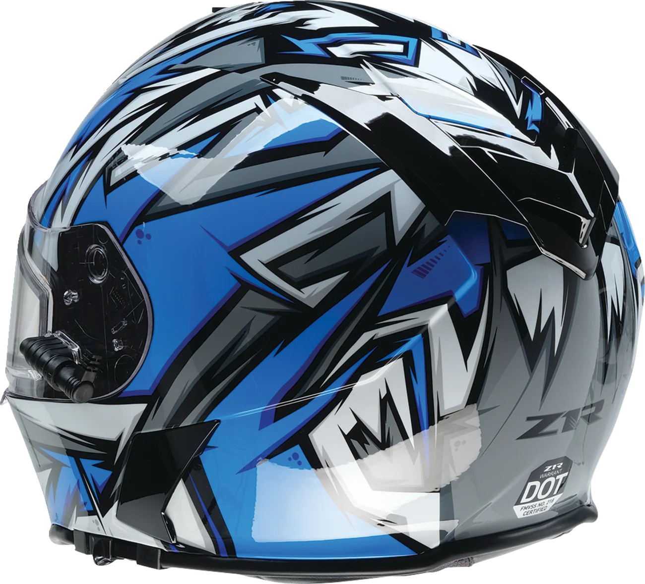Z1R Warrant Snow Helmet - Neuron - Blue/White - Large 0101-17200 - Image 8