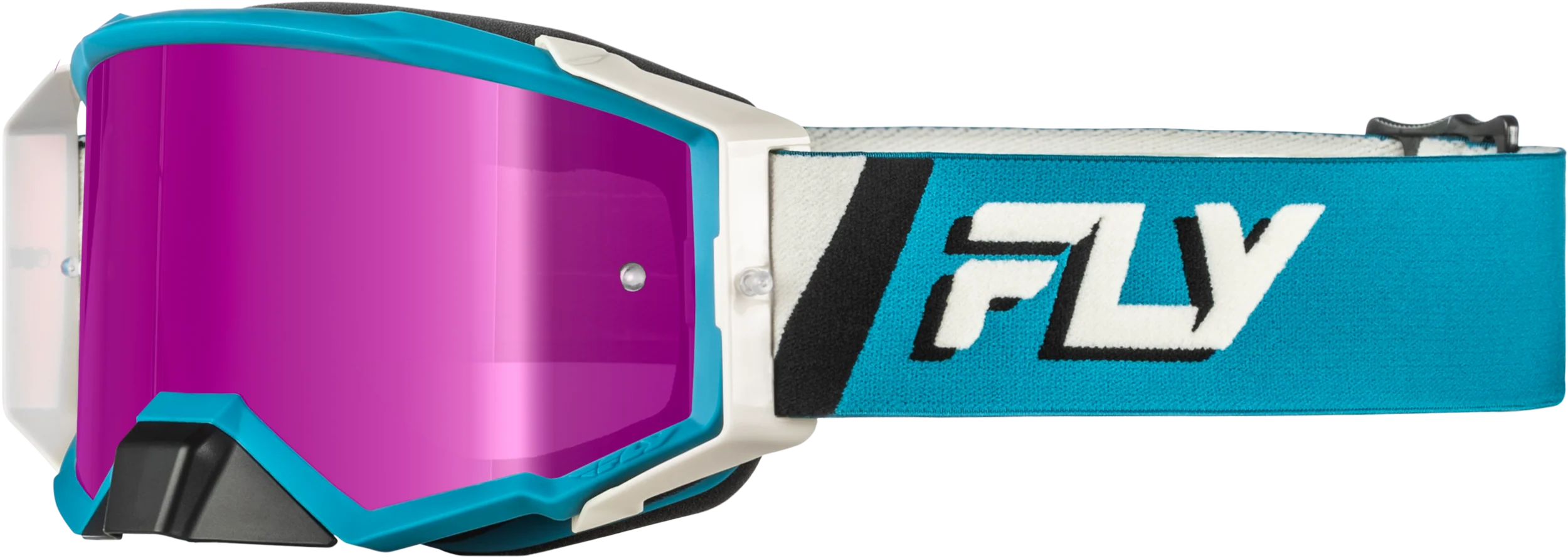 Fly Zone Elite Goggle Blue/White W/ Magenta Mirror/Smoke Lens