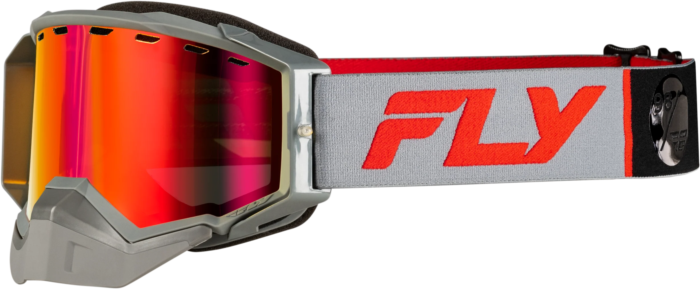 Zone Elite Snw Goggle Grey/Red W/Red Mir/Plrzd Amber Lens