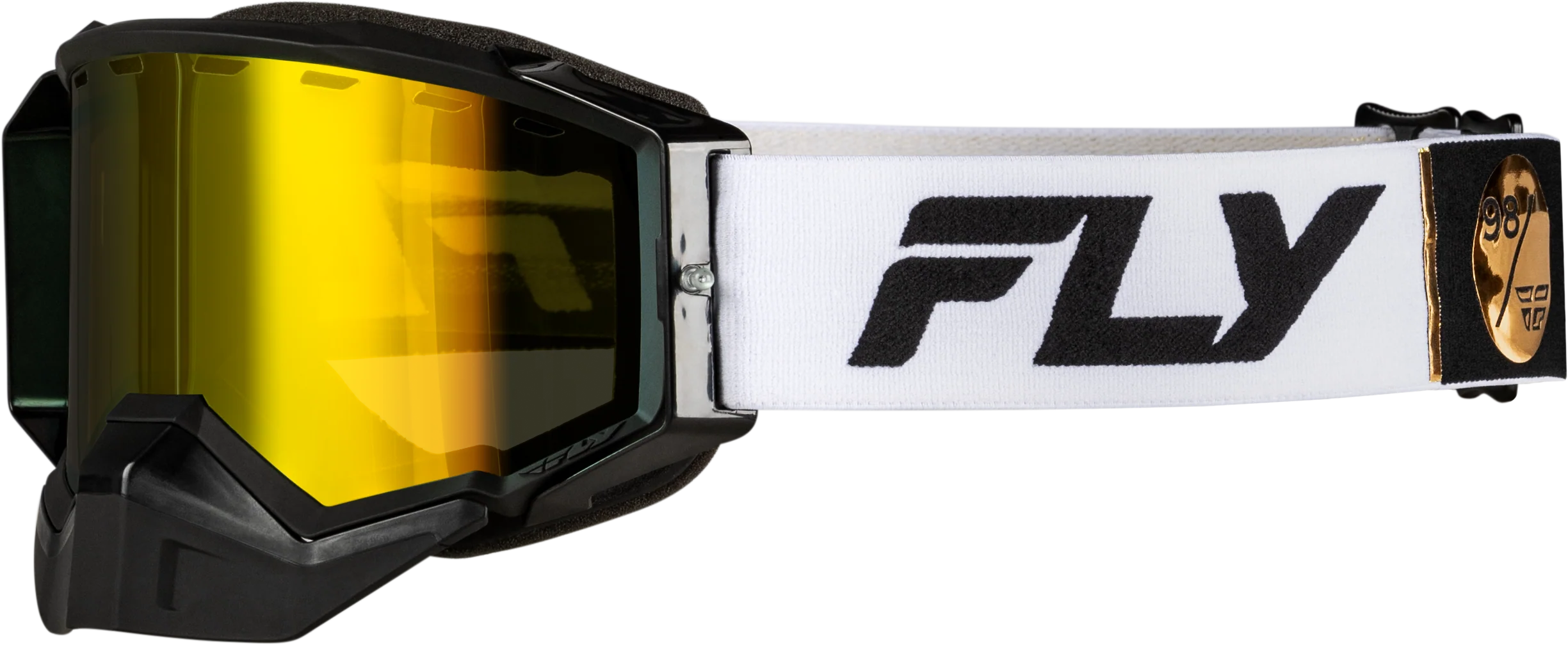 Zone Elite Snw Goggle Wht/Blk W/Plrzd Yellow Lens