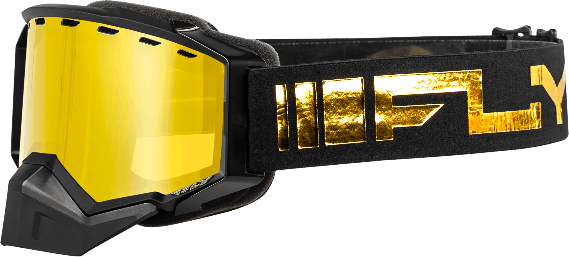 Zone Snow Goggle Black/Gold W/ Gold Mirror/Yellow Lens